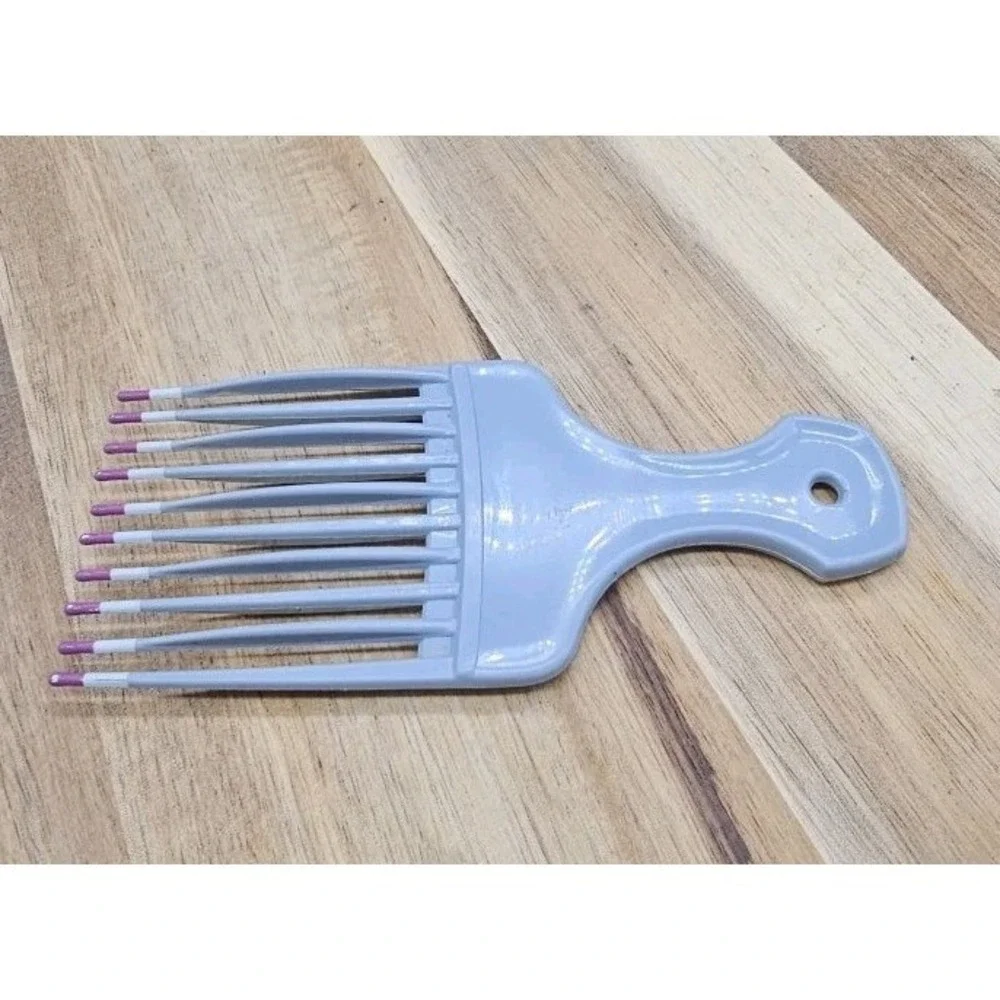 Vintage Goody Lift Comb Hair Pick with Handle Retro Hair Care 1980-90s Pink Dip